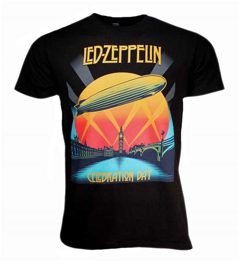 Let the music play with this electrifying Led Zeppelin shirt